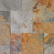Slate California Gold Tone Ashlar Pattern