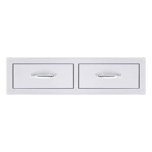 32 Stainless Steel Double Horizontal Drawer SSDR2-32H