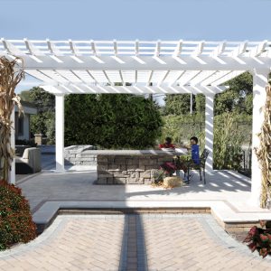 Pergola shown in 13' x 15'