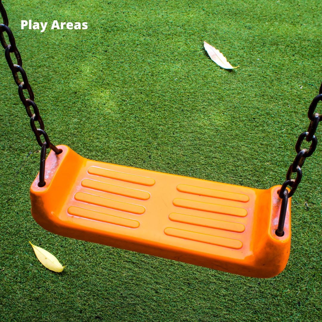 Artificial Grass StonehengeUS Play area with swing