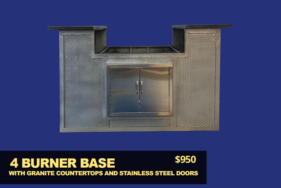 4 burner base