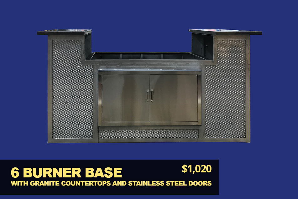 6 burner base
