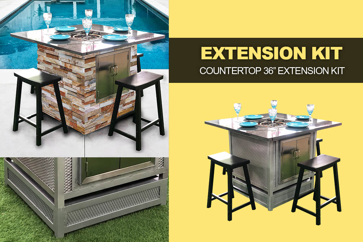 Fire Pit table extension kit
