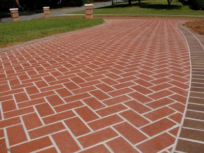 Traditional paved driveway