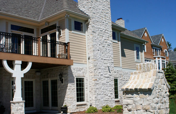 canyon stone pavers on walkway