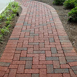 Antique paver walkway