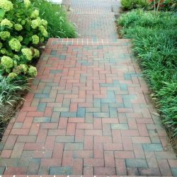 Emerson pavers in a yard